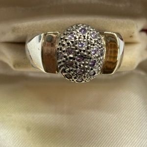 585 925 purple stone ring